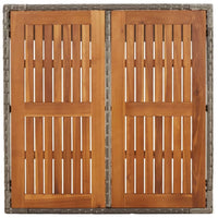 3-Delige Tuinset Met Kussens Poly Rattan