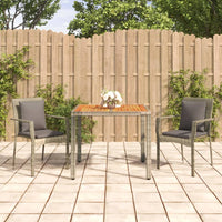 3-Delige Tuinset Met Kussens Poly Rattan