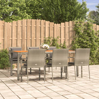 3-Delige Tuinset Met Kussens Poly Rattan