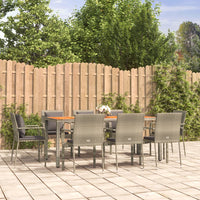 3-Delige Tuinset Met Kussens Poly Rattan