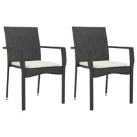 3-Delige Tuinset Met Kussens Poly Rattan