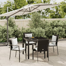 3-Delige Tuinset Met Kussens Poly Rattan