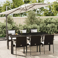 3-Delige Tuinset Met Kussens Poly Rattan