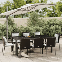 3-Delige Tuinset Met Kussens Poly Rattan