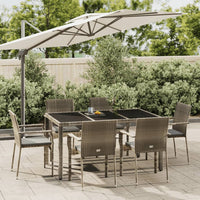 3-Delige Tuinset Met Kussens Poly Rattan