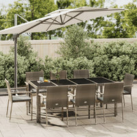 3-Delige Tuinset Met Kussens Poly Rattan