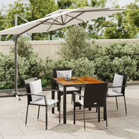 5-Delige Tuinset Met Kussens Poly Rattan