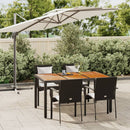 5-Delige Tuinset Met Kussens Poly Rattan