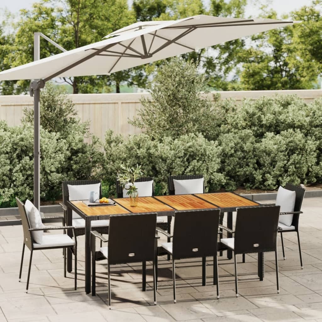 5-Delige Tuinset Met Kussens Poly Rattan