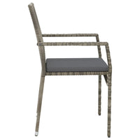 5-Delige Tuinset Met Kussens Poly Rattan