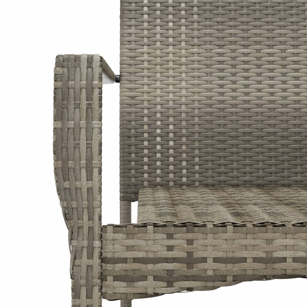 5-Delige Tuinset Met Kussens Poly Rattan
