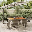 5-Delige Tuinset Met Kussens Poly Rattan