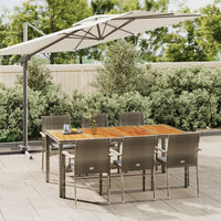 5-Delige Tuinset Met Kussens Poly Rattan