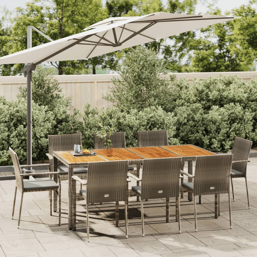 5-Delige Tuinset Met Kussens Poly Rattan