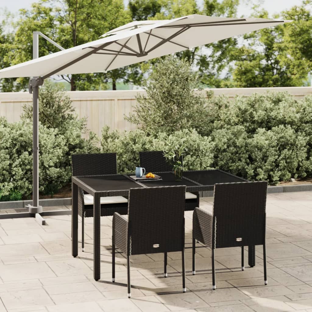 7-Delige Tuinset Met Kussens Poly Rattan