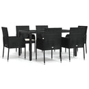 7-Delige Tuinset Met Kussens Poly Rattan