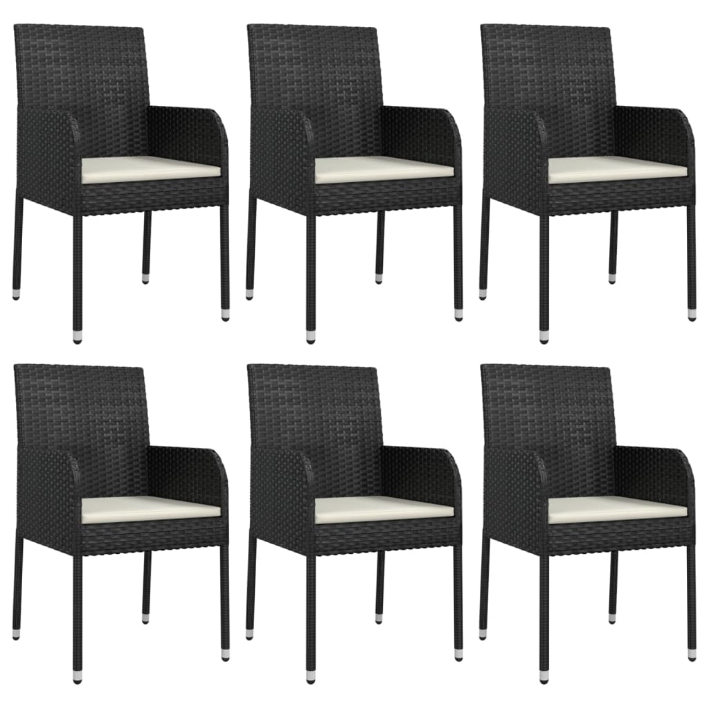 7-Delige Tuinset Met Kussens Poly Rattan