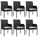 7-Delige Tuinset Met Kussens Poly Rattan