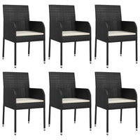 7-Delige Tuinset Met Kussens Poly Rattan