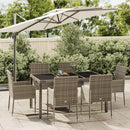 7-Delige Tuinset Met Kussens Poly Rattan