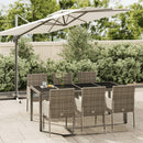 7-Delige Tuinset Met Kussens Poly Rattan