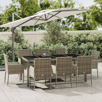 7-Delige Tuinset Met Kussens Poly Rattan