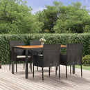 3-Delige Tuinset Met Kussens Poly Rattan
