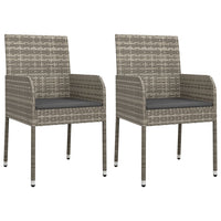 3-Delige Tuinset Met Kussens Poly Rattan