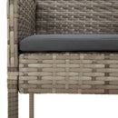 3-Delige Tuinset Met Kussens Poly Rattan