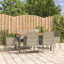 3-Delige Tuinset Met Kussens Poly Rattan