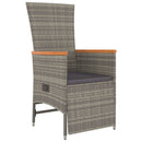 3-Delige Tuinset Met Kussens Poly Rattan
