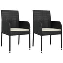 3-Delige Tuinset Met Kussens Poly Rattan