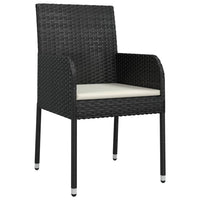 3-Delige Tuinset Met Kussens Poly Rattan
