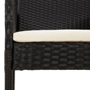 3-Delige Tuinset Met Kussens Poly Rattan
