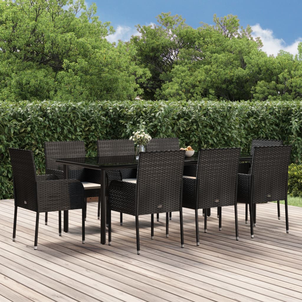 11-Delige Tuinset Met Kussens Poly Rattan