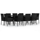 11-Delige Tuinset Met Kussens Poly Rattan