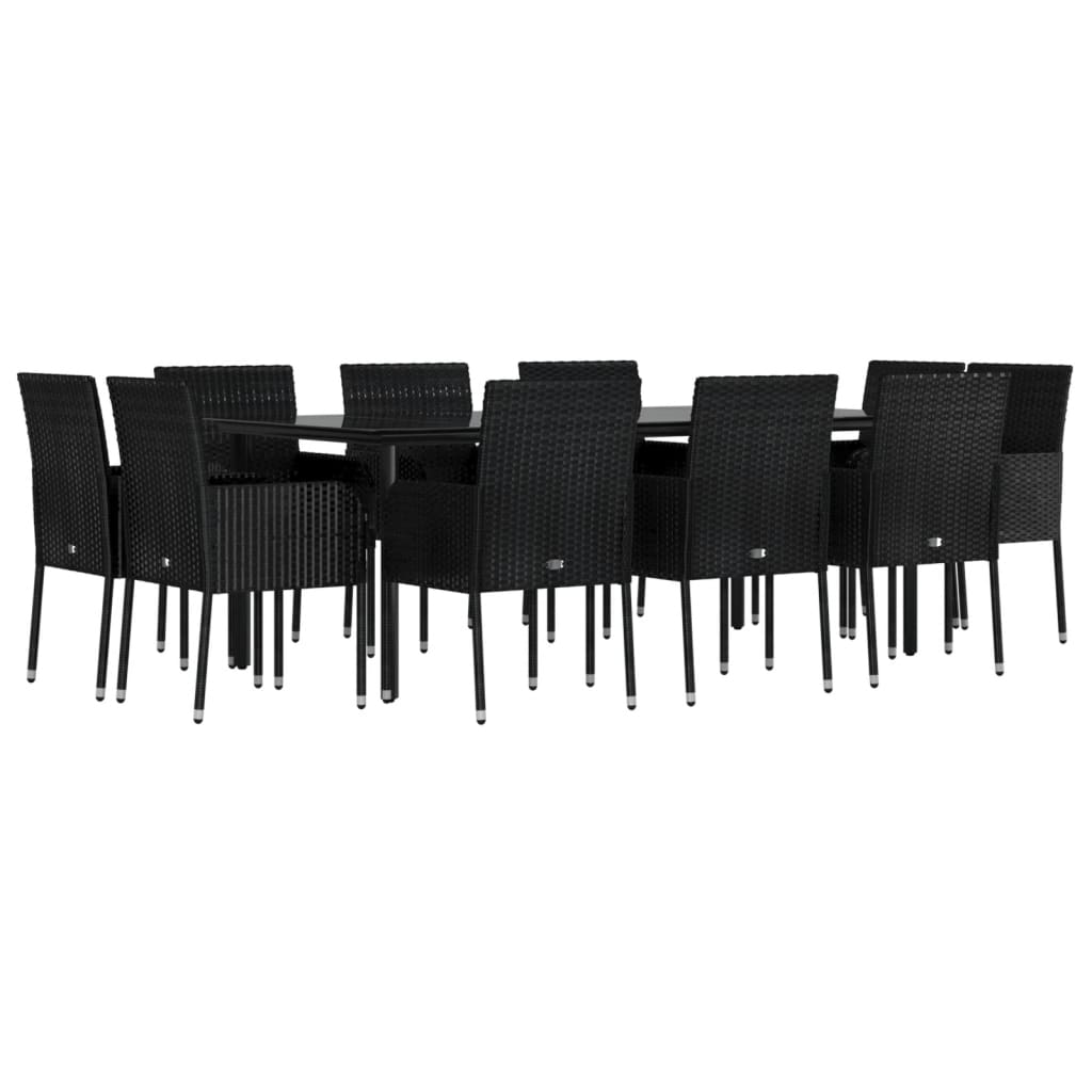 11-Delige Tuinset Met Kussens Poly Rattan