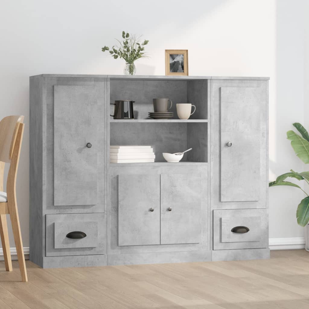 Hoge Kasten Bewerkt Hout Kleurig