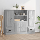 Hoge Kasten Bewerkt Hout Kleurig