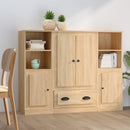 Hoge Kasten Bewerkt Hout