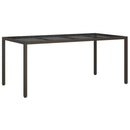 9-Delige Tuinset Met Kussens Poly Rattan Bruin