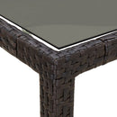 9-Delige Tuinset Met Kussens Poly Rattan Bruin
