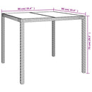 3-Delige Tuinset Met Kussens Poly Rattan Zwart