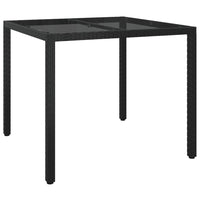 5-Delige Tuinset Met Kussens Poly Rattan Zwart