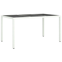 5-Delige Tuinset Met Kussens Poly Rattan Wit