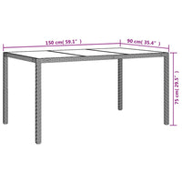 5-Delige Tuinset Met Kussens Poly Rattan Wit