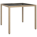 5-Delige Tuinset Met Kussens Poly Rattan Beige