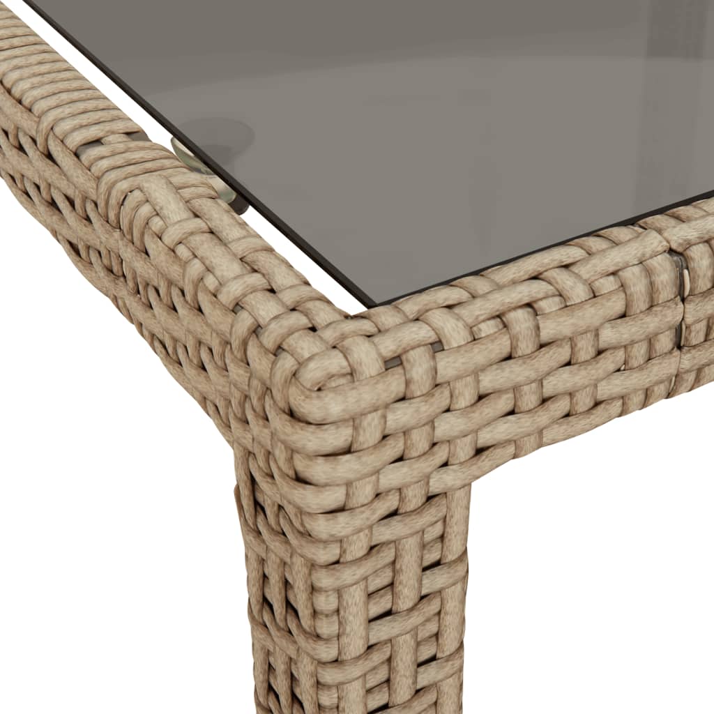 5-Delige Tuinset Met Kussens Poly Rattan Beige