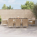 5-Delige Tuinset Met Kussens Poly Rattan Beige