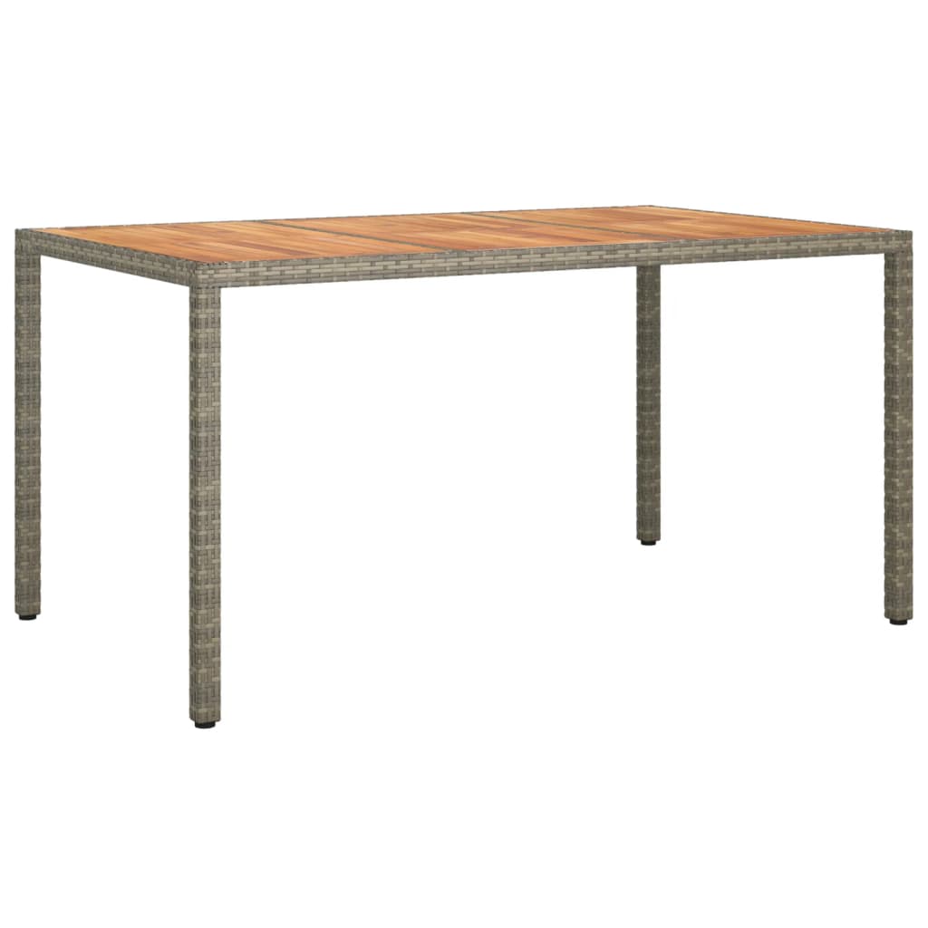 5-Delige Tuinset Met Kussens Poly Rattan Grijs